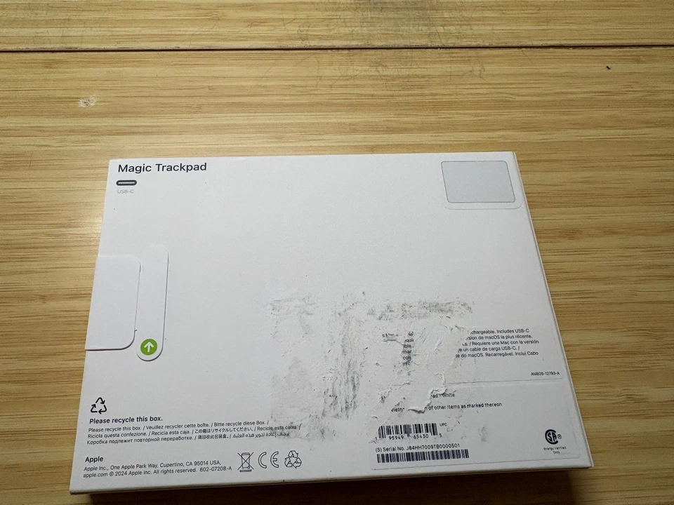 Apple Magic TrackPad White Multi-Touch Surface USB-C A3120 MXK93AM/A - Image 2 of 2