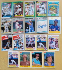 1984-1991 Box Bottoms Cereal Drakes 19 Cards RYAN RIPKEN CARLTON RAINES ROSE