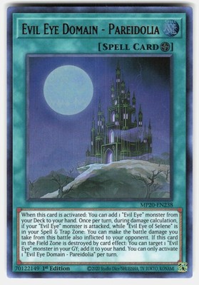Evil Eye Domain - Pareidolia Ultra Rare 2020 Tin of Lost Memories MP20-EN238 NM
