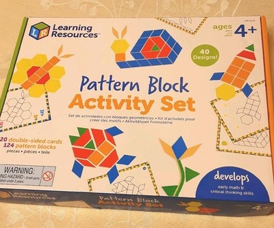 Learning Resources Pattern Block Shape Preschool Autism Activity Set Plastic