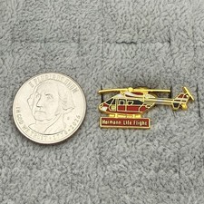 Hermann Life Flight Houston Texas Medical EMS Helicopter Pin Pinback #65655