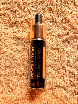 Revolution Liquid Highlighter Makeup Bronze Gold .61oz New Sealed.