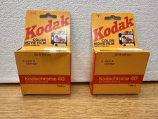 2-Kodak Kodachrome 40 KMA464 Color Movie Film Magazine Type A EXP 1990