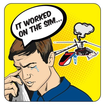 Horizon Hobby Worked in the Sim Sticker HHDSTK13