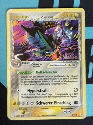 Garados 8/110 Ex Holon Phantoms Stamped Deutsch Poor Pokemon