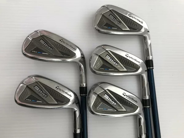 TaylorMade SIM2 MAX Iron Set 6-9,Pw 5pc Flex Stiff TENSEI BLUE