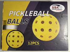 12 Pack Pickleball Balls Set Standard 40 Holes Ball Meet USAPA Standard