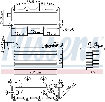 NISSENS-OE 96122-OE Charge Air Cooler for AUDI,SEAT,SKODA,VW