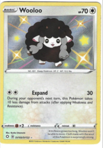 Wooloo | SV103/SV122 Shiny Holo Rare | Shining Fates: Shiny Vault | NM