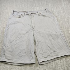 Vintage Levis 560 Shorts Men 36 READ USA Made Loose Fit Baggy Beige Jorts