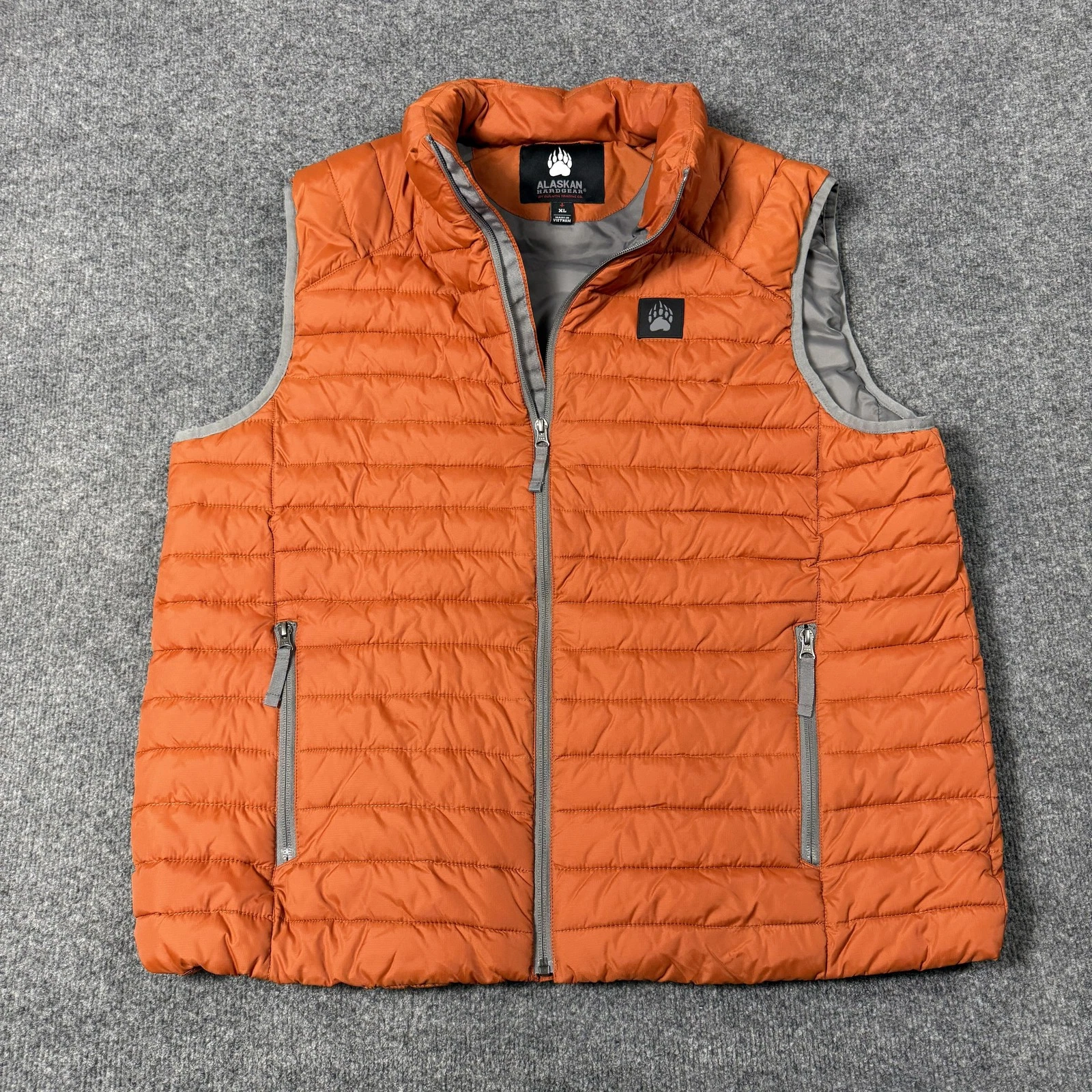 Alaskan Hardgear Vest Mens XL Orange Quilted Puffer Full Zip Lightweight Outdoor
Opens in a new wind