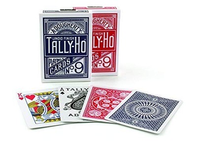 US Playing Card Company Poker Cards TALLYHO Circle Blue