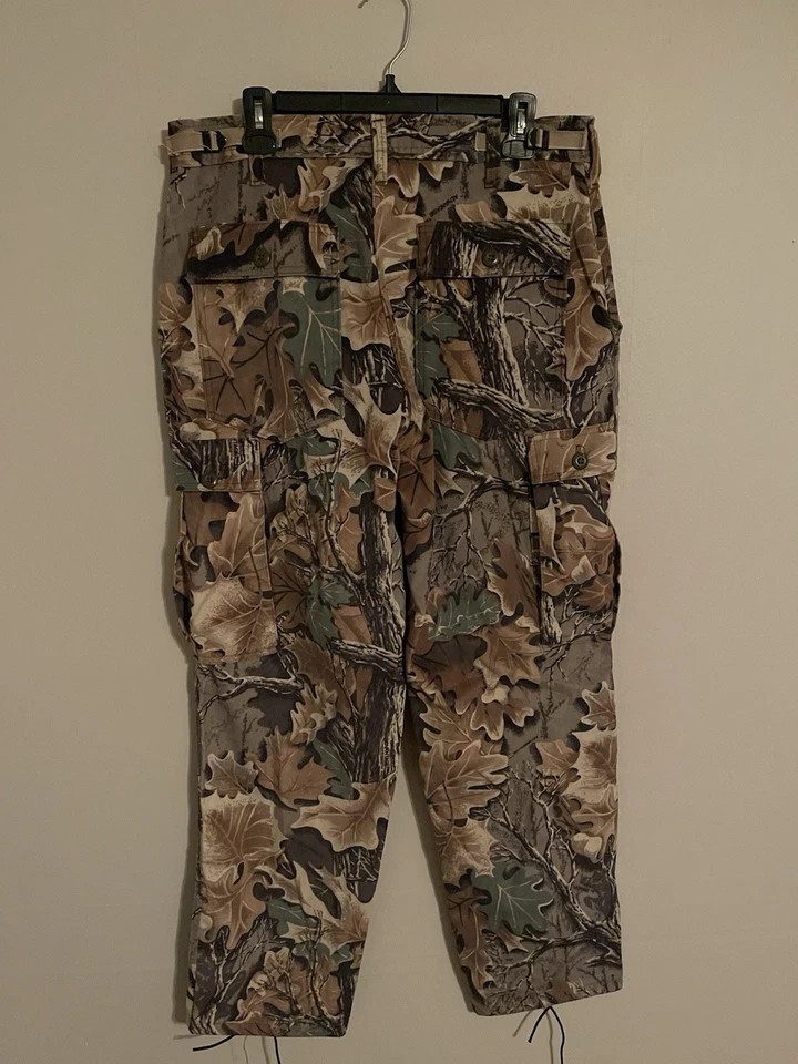 Vintage Realtree USA Made Advantage Camo Adjustable Polyester Pants -Men's 35x32 - Image 4 of 4