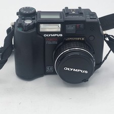 Olympus CAMEDIA C-5050 Zoom 5.0MP Digital Camera - Black Tested/Working