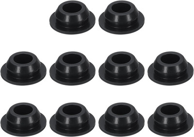 10Pcs 7/16 Inch Black Button Hole Plugs - Fit 10Mm Hole, Snap-In Locking, Waterp