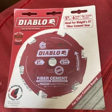 Diablo D0506CH 5-Inch 6 Teeth Fiber Cement Blade - 1 Blade