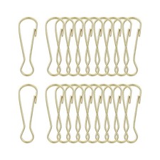 Lanyard Hooks, 20 Pcs 50x15.7x3.4mm Stainless Steel 304 Hook, Gold Bronze