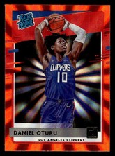 2020-21 Donruss #217 Daniel Oturu Holo Orange Laser Rookie card
