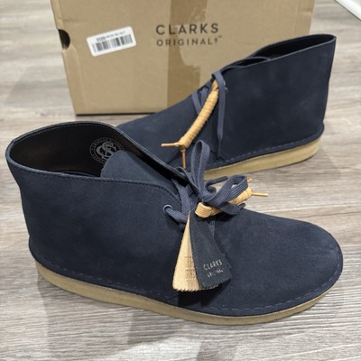 Clarks Original Desert Coal Navy Suede Chukka Boots Men s Size 8.5