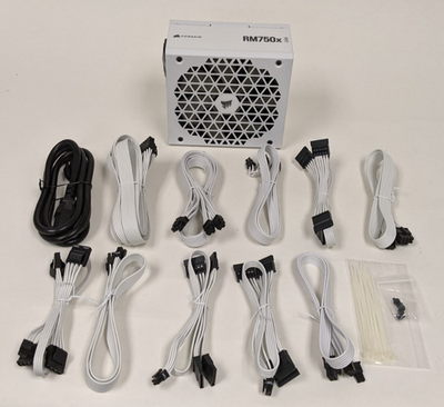 Corsair RM750x SHIFT White 750W 80+ Gold Fully Modular PSU Open