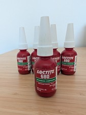 Loctite  Retaining Compound, 680, Green, Liquid, High Strength .34 FL. OZ. 05/26