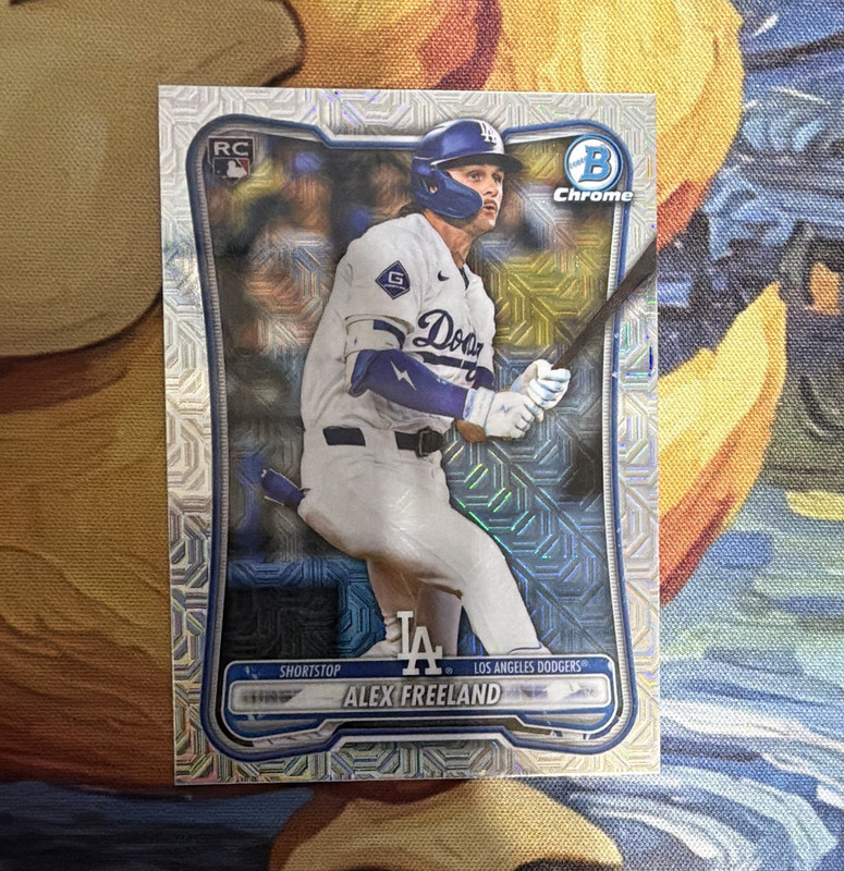 Bowman Chrome 2025 Alex Freeland Los Angeles Dodgers #70 RC Rookie