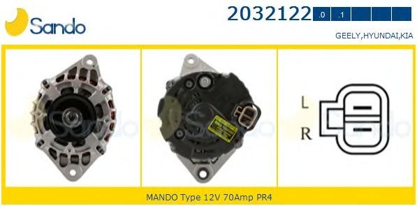 Alternatore SANDO 2032122.1