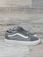 Vans Ward Deluxe Textile Men’s Size 9 Gray White Skate Shoes
