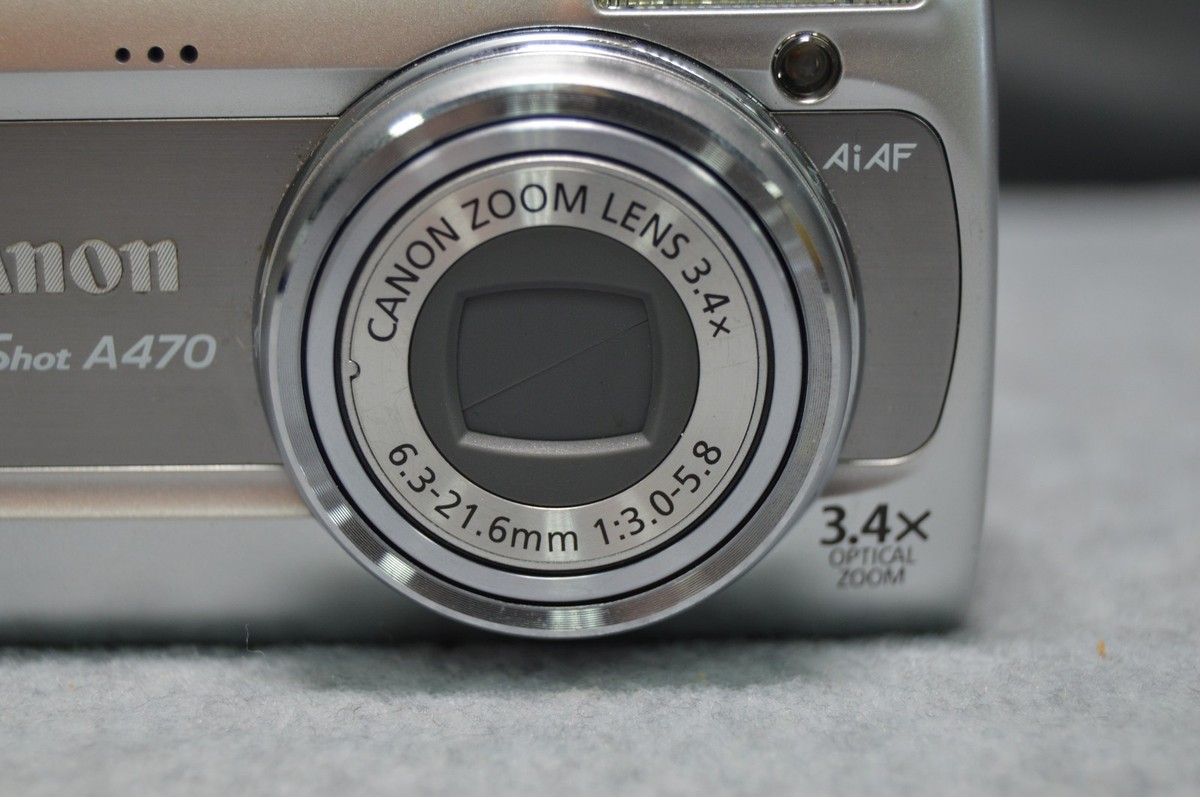 Canon PowerShot A470 7.1MP Digital Camera - Gray for sale online