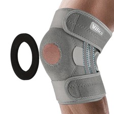 Knee Brace Compression Sleeve Hinged Joint Support Open Patella Stabilizer Wrap