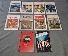 Lot of 10 Atari 2600 Instruction Books Manuals Catalog Comic ONLY NICE 