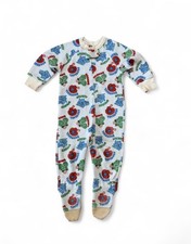 vintage 80s carters sports footie pajamas sleeper 2t hockey football boxing