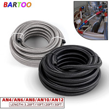 4an6an8an10an12an Nylon Stainless Steel Braided Cpe Oilgasfuel Line Hose