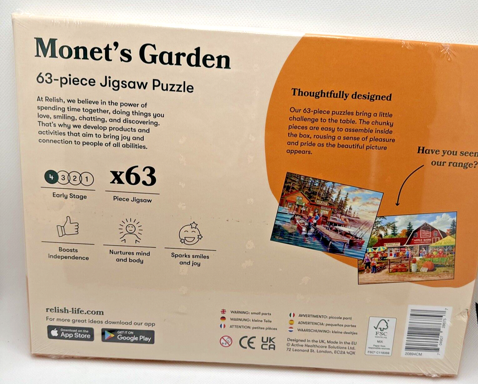 Garden 63 Pc Puzzle Level 4 by Relish for People with all