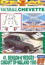 DECAL VAUXHALL CHEVETTE 2300 HS J.MCRAE C.OF IRELAND 1980 WINNER (06)