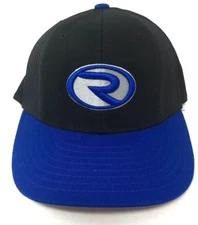 Richardson PTS Ballcap Hat Black Blue LOGO Size Small - Med One Size NWOT