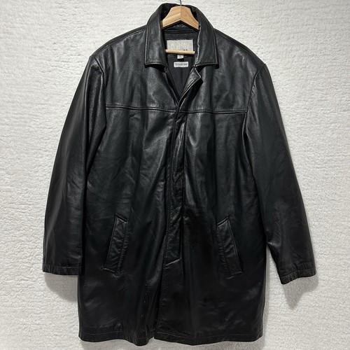 M. Julian Wilsons Thinsulate Ultra Insulation VTG Black Leather Jacket Sz Large