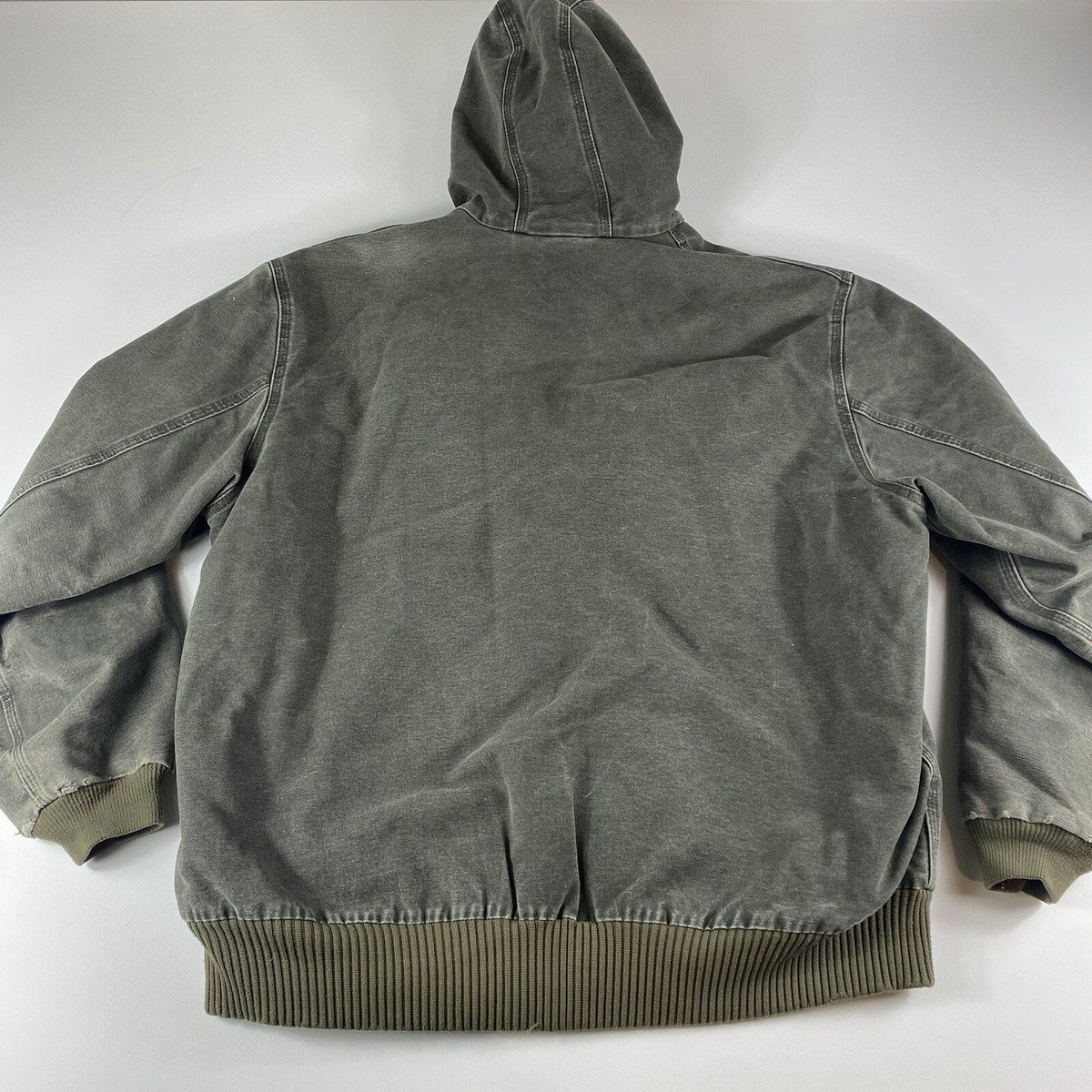 Vintage Carhartt Jacket J130 MOS Men's 2XLT Green Hooded