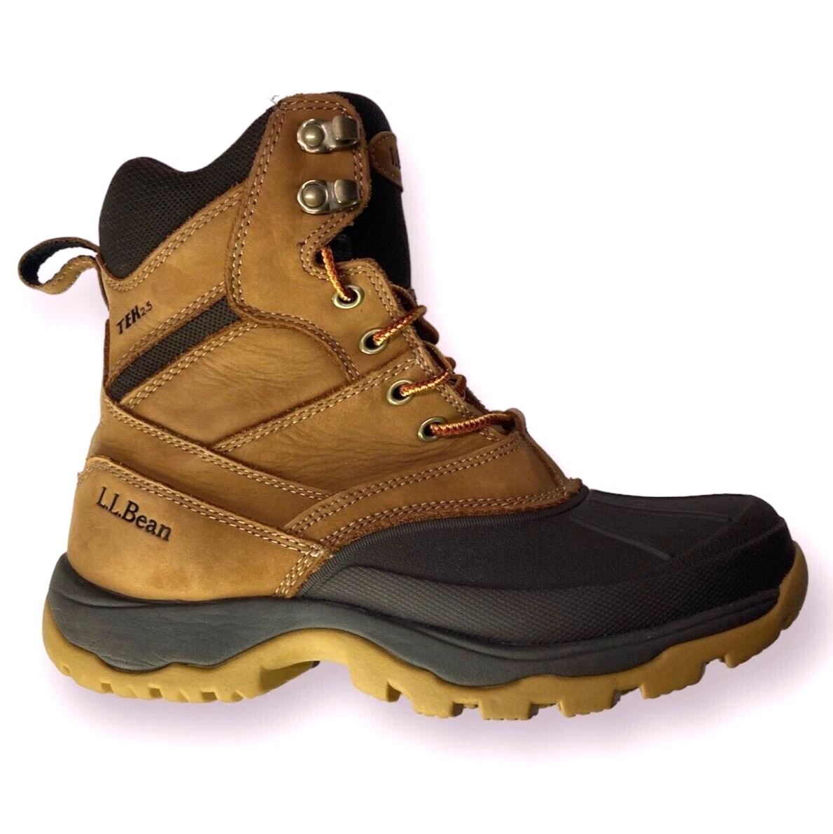 LL Bean Boots TEK 2.5 PrimaLoft Duck Boots Men s 7 Medium Brown 297726