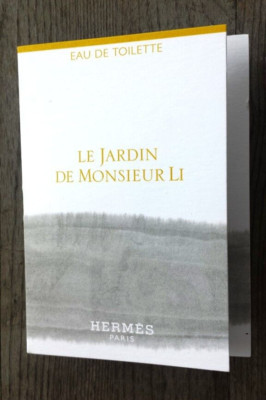 Hermes Le Jardin de Monsieur Li Eau de Toilette 2 ml Spray Sample   NEW
