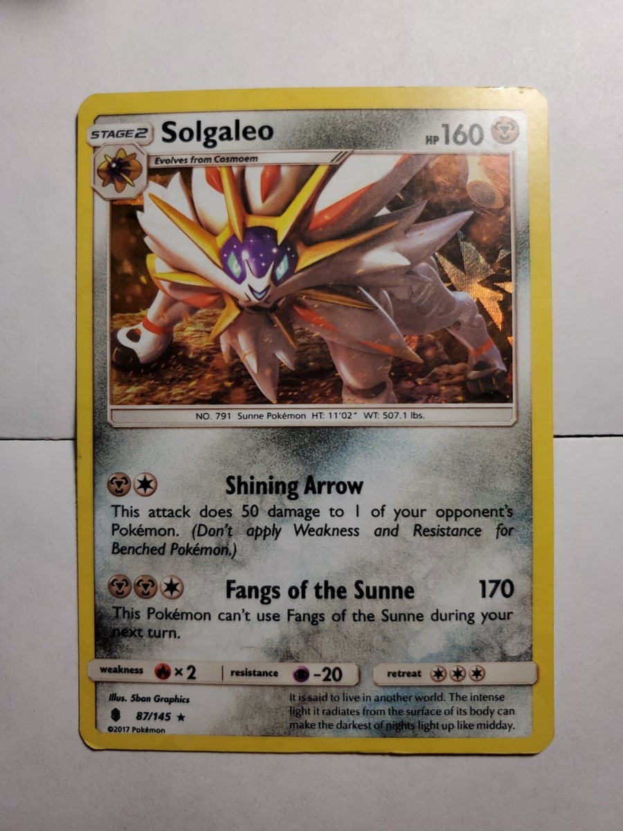 POKEMON SOLGALEO 87/145 HOLO RARE NM | eBay
