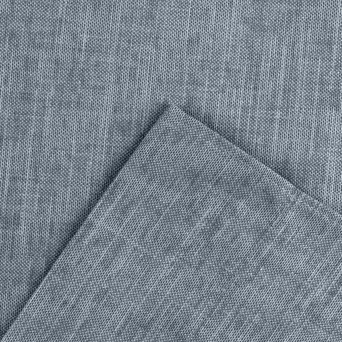 Ellis Lisa Solid Color Premium Poly Cotton Duck Fabric Tailored Tiers Dusty Blue - 第 4/10 張圖片