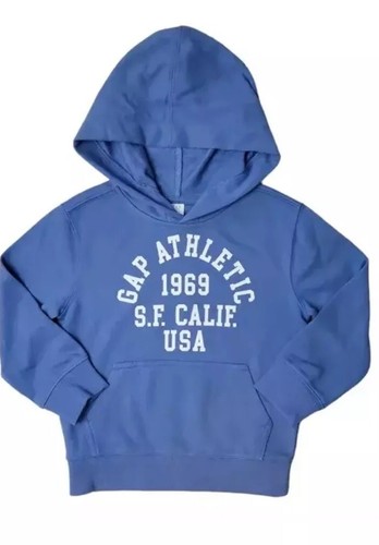 NWT Gap Kids Boy's Logo Hoodie Sweatshirt Dutch Blue Medium (8) - Picture 5 of 10