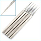 5pcs 1mm Round Nose Taper Diamond Bit Fine Cone Arrow Pointed Rotary Grinding