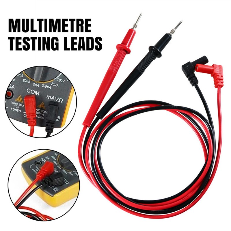 NEW Multimeter Red & Black Test Leads Probe Replacement NEW Multimeter Probes UK