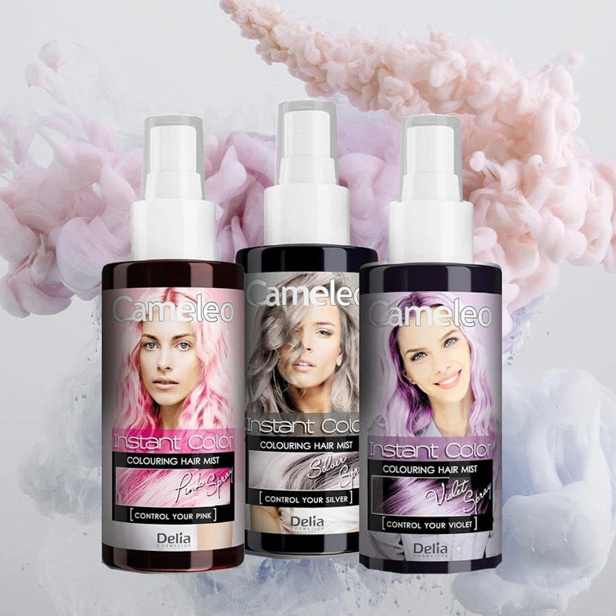 Cameleo Instant Color Hair Mist Pink - Silver - Violet 150 ml UK Seller