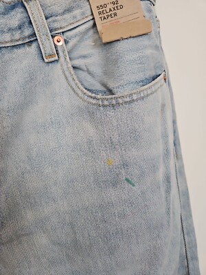 LEVIS 550 '92 0002 IN THE WAVES STAINED DISTRESSED 33X30 RELAXED