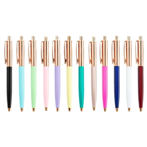 Retractable Ballpoint Pen Business Signing Pen Smooth to Write for Hotel