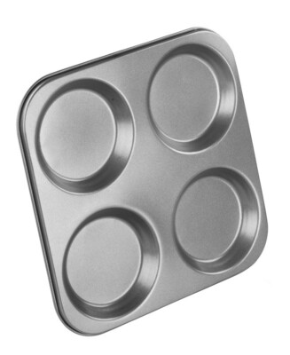 Chef Aid Yorkshire Pudding 2x 4 Tassen Muffin Antihaftbeschichtet Pfanne Dose Torte Desserttablett