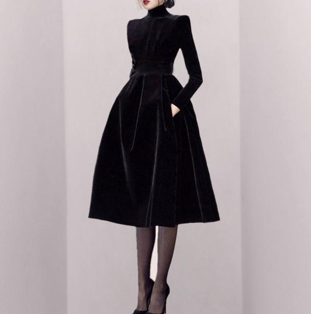 retro long sleeve dress A Line Modest Long Sleeves Wedding Dress Vintage Bridal Gown WD793 US10 / Custom Color